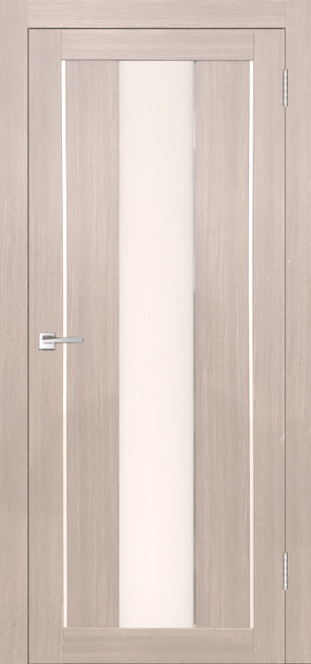 Межкомнатная дверь Легенда Y-2 тон Кремовая лиственница Остекление Сатинат белое