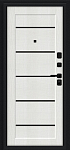 Дверь Борн/SBlack Букле черное/Bianco Melinga BR6182 фото