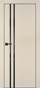 Товар Межкомнатная дверь PX-11  черная кромка с 4-х ст. Бежевый матовый
