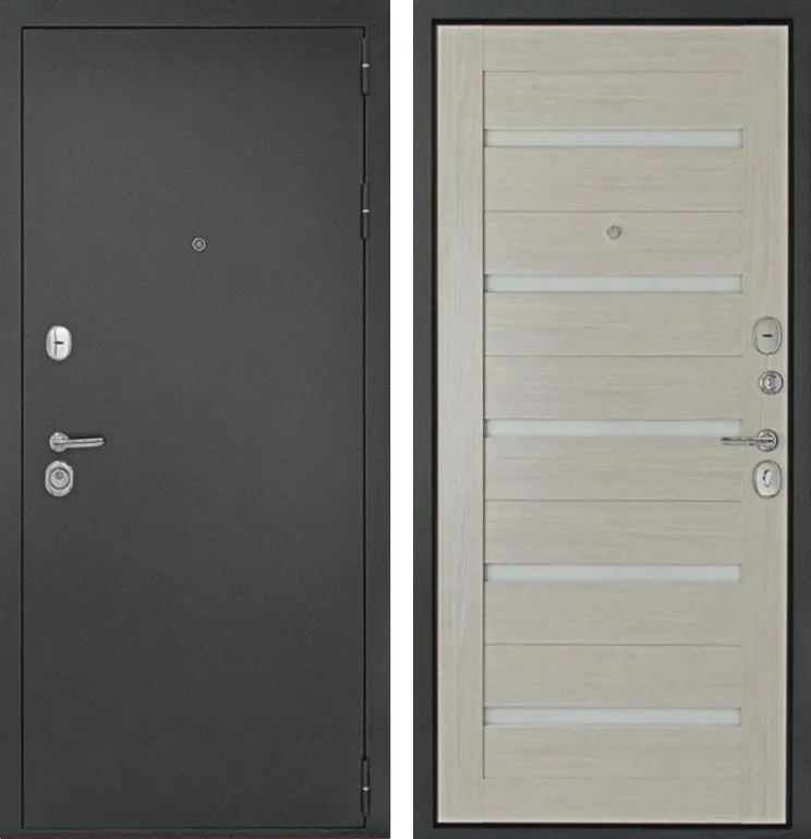 Дверь Рубикон Царга Серебро Лиственница беленая DIS007087